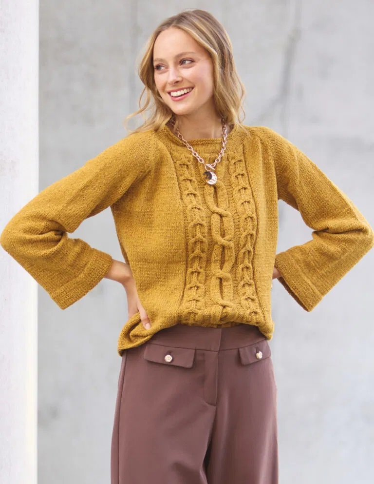 вязаный пуловер