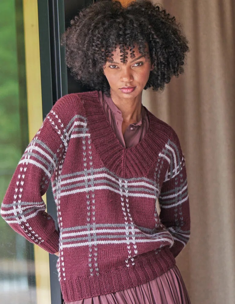 вязаный пуловер