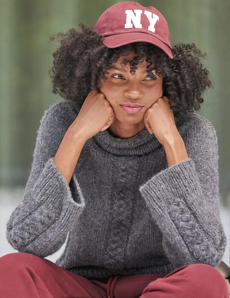 вязаный пуловер