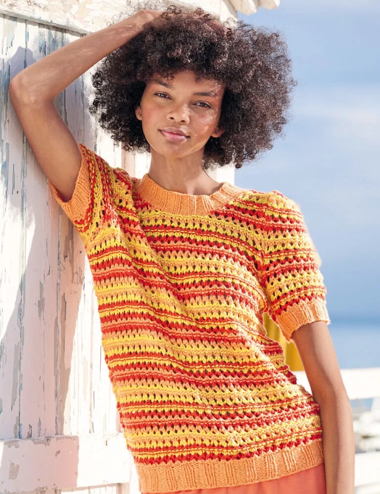 вязаный топ