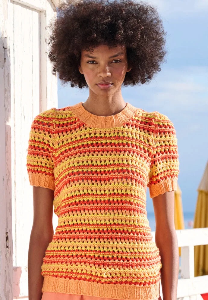 вязаный топ