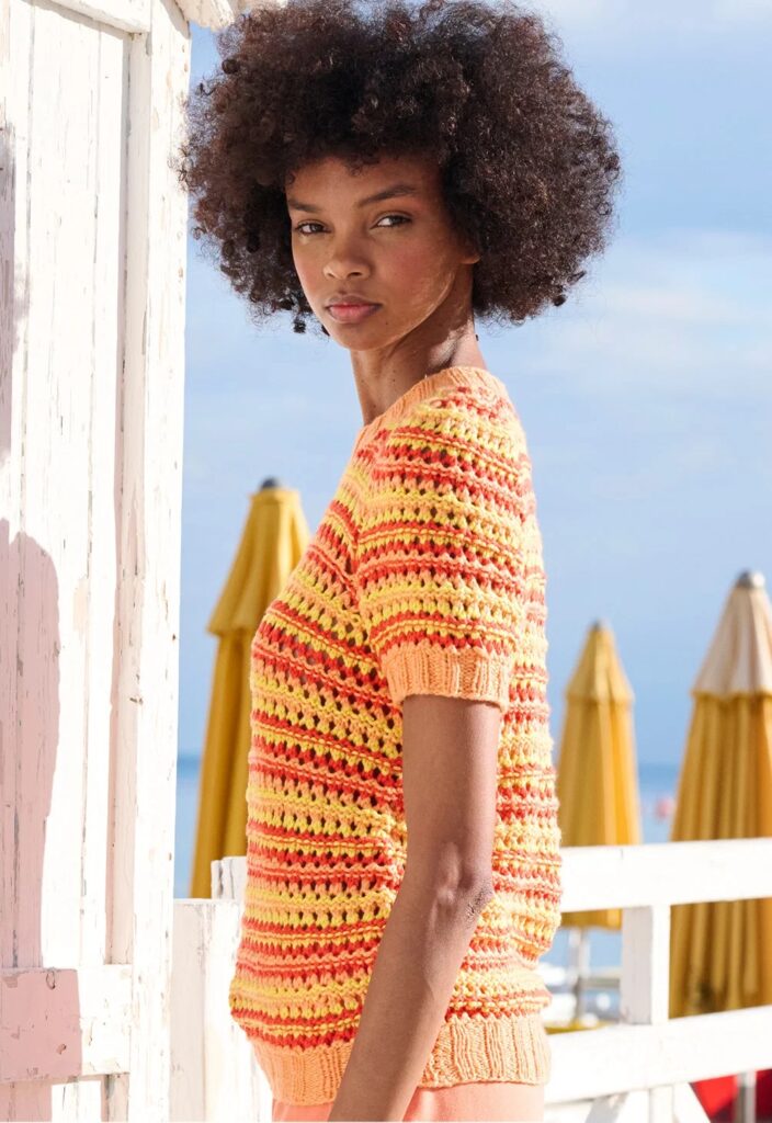 вязаный топ