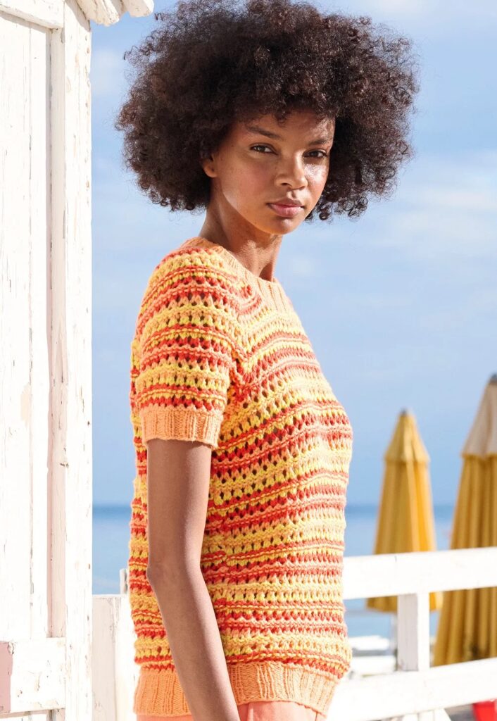 вязаный топ