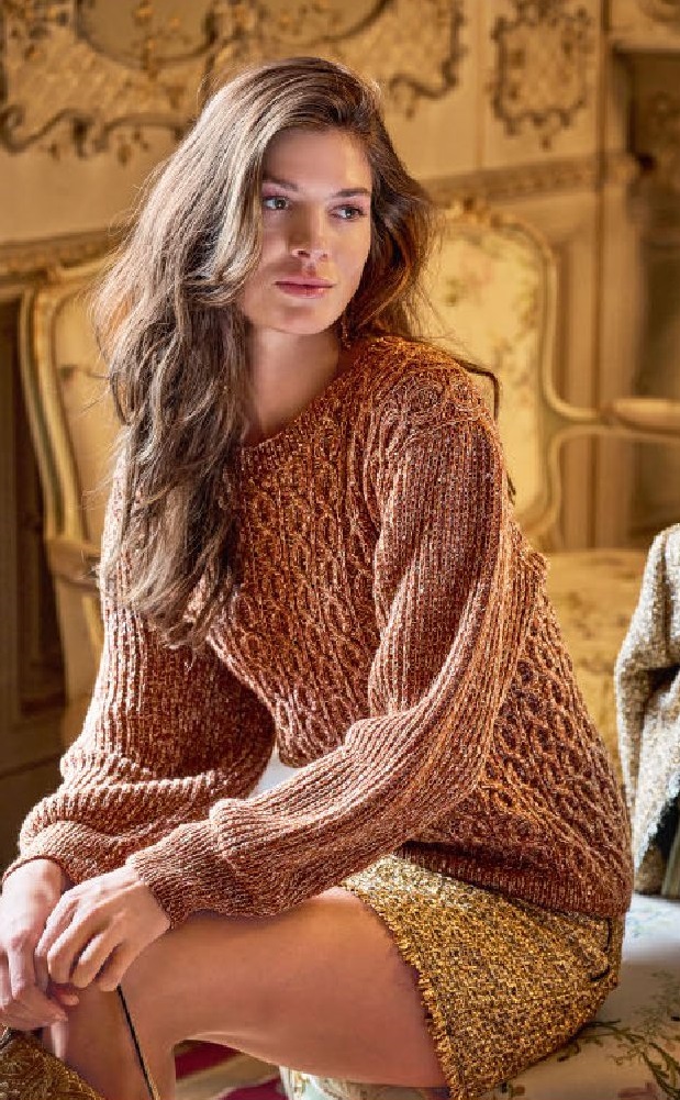 вязаный пуловер