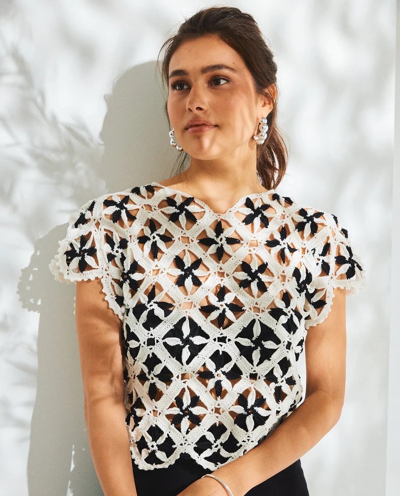 вязаный топ