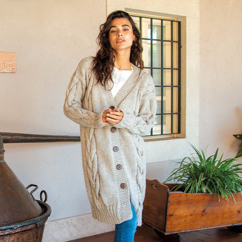 вязаный кардиган