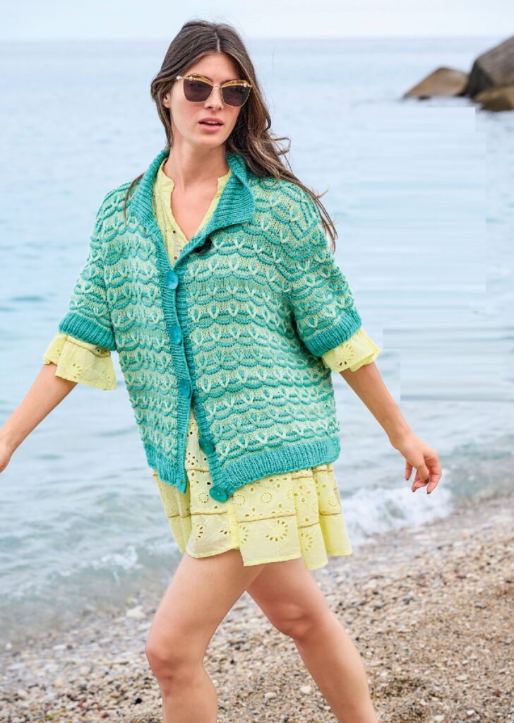 вязаный жакет