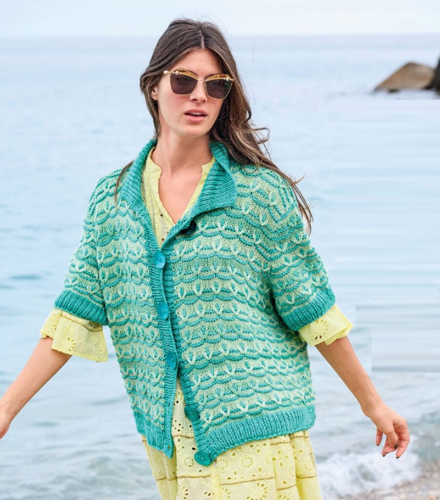 вязаный жакет