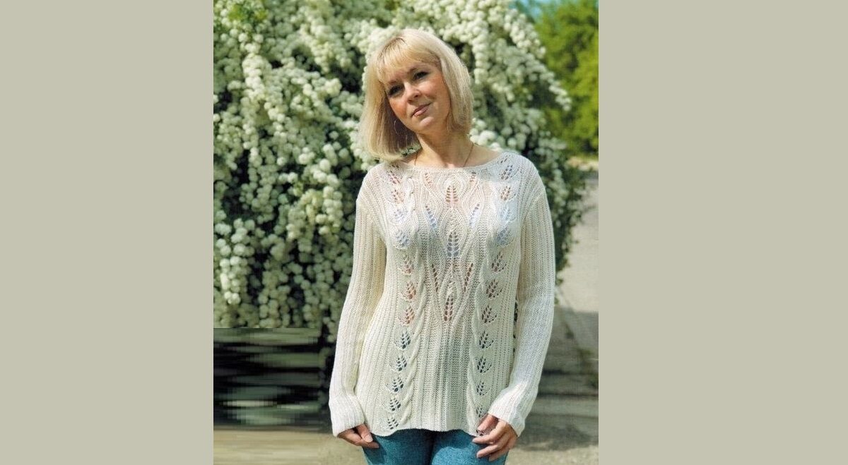 Привлекательный удлиненный джемпер 