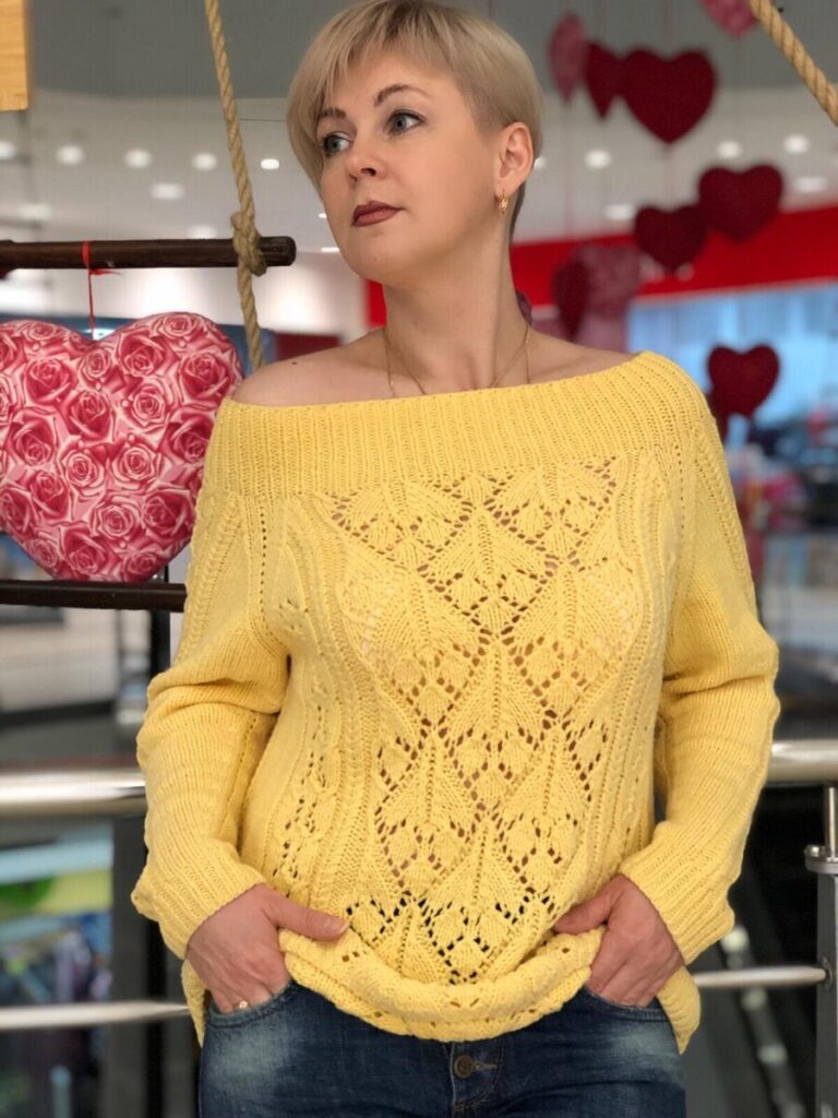 вязаный пуловер