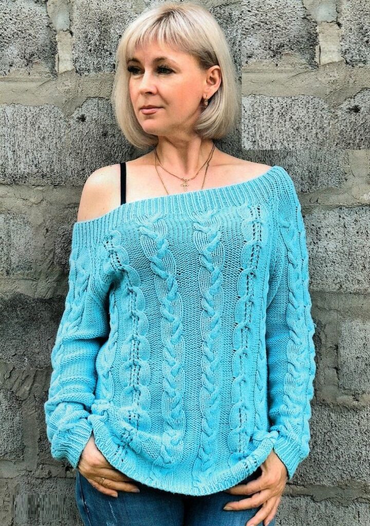 вязаный пуловер