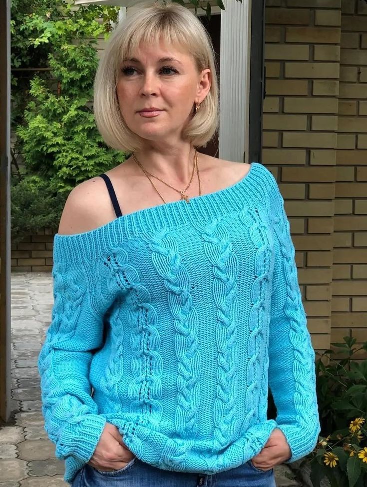 вязаный пуловер