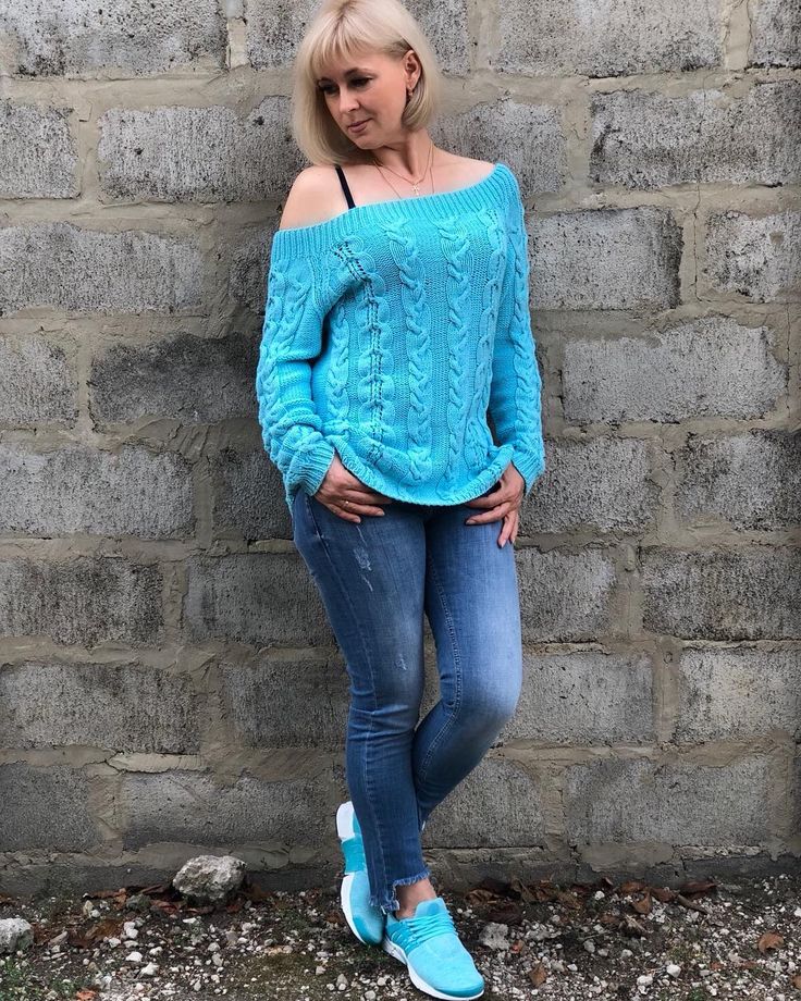 вязаный пуловер