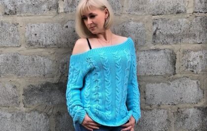 вязаный пуловер