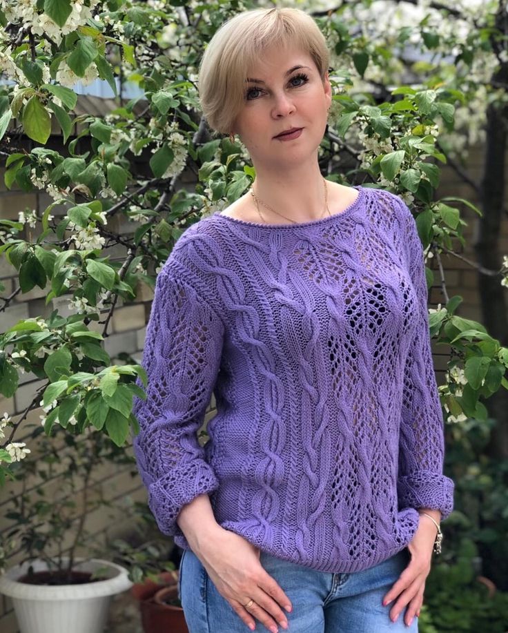 вязаный пуловер