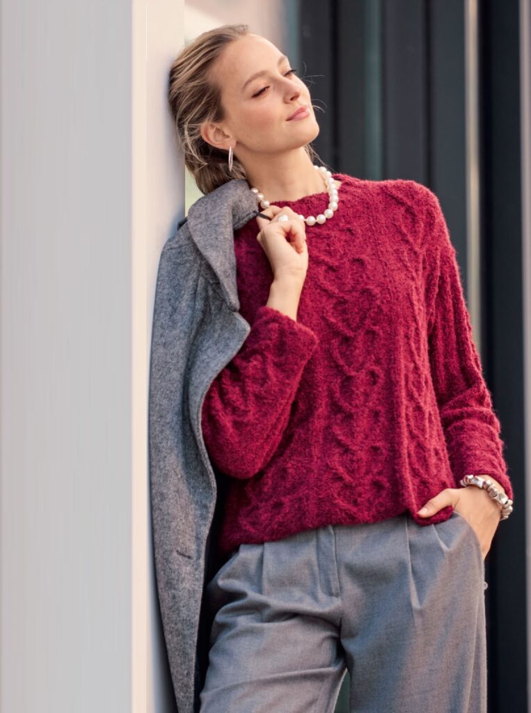 вязаный пуловер