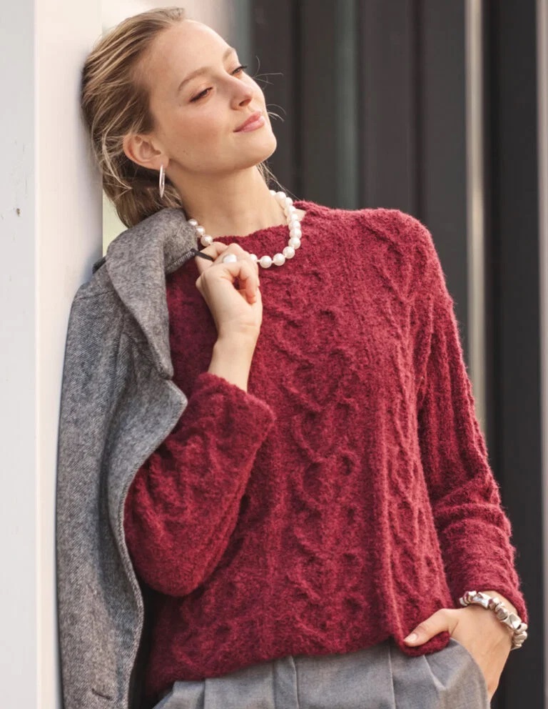 вязаный пуловер