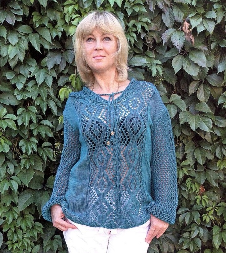 вязаный пуловер