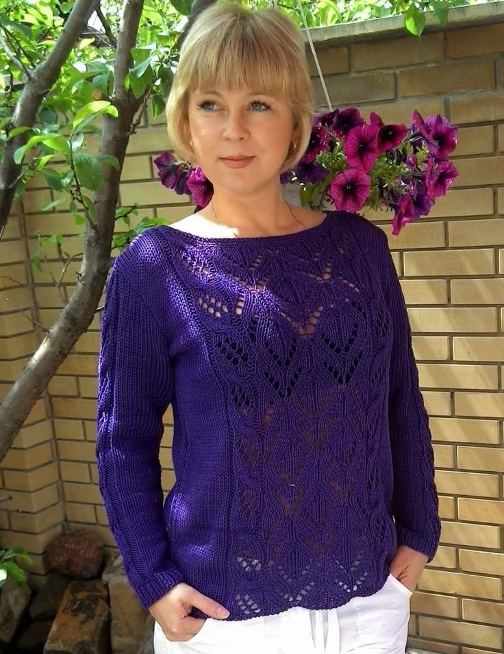 вязаный пуловер