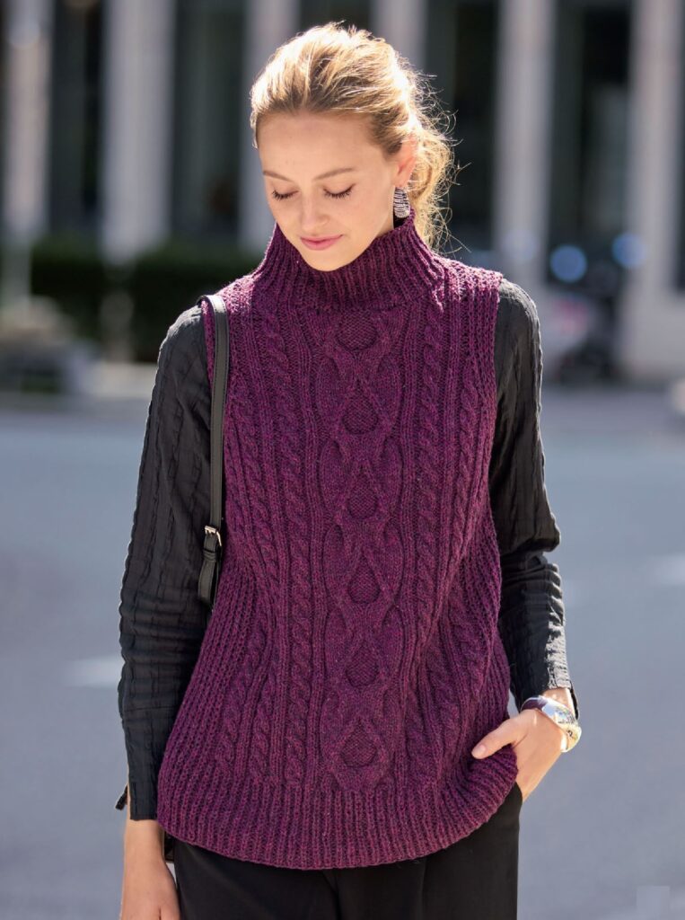 вязаный жилет