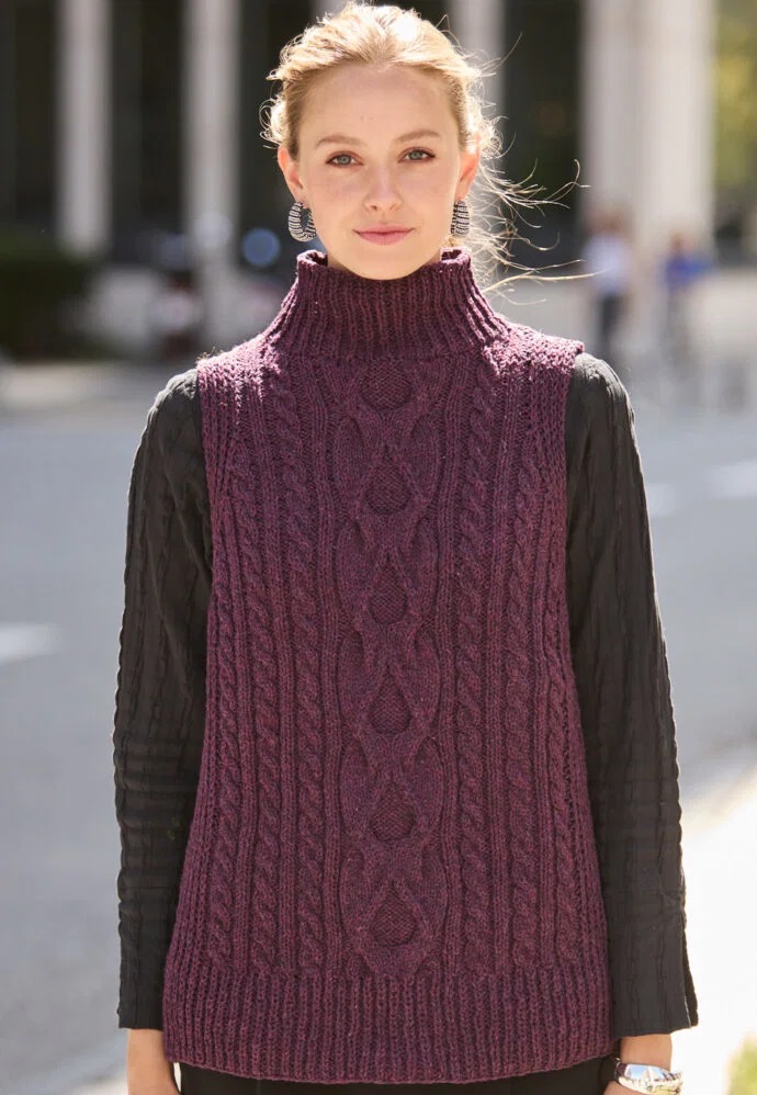 вязаный жилет