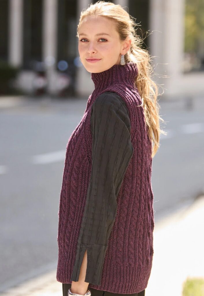 вязаный жилет