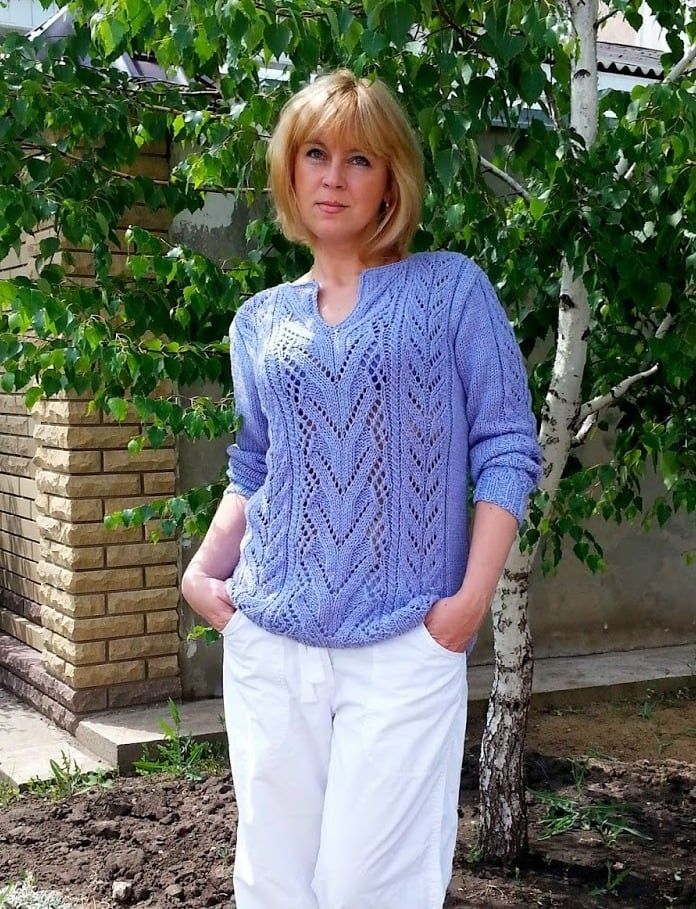 вязаный пуловер