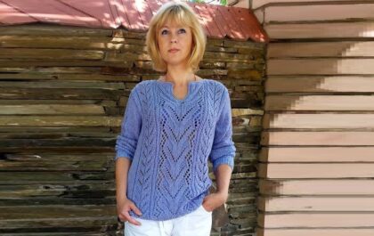 вязаный пуловер