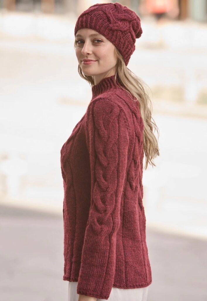 вязаный пуловер