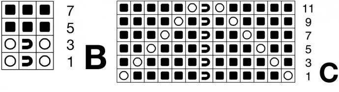 cхема вязания спицами