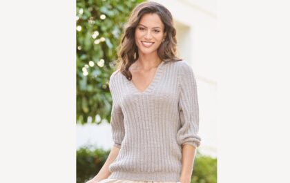 вязаный пуловер