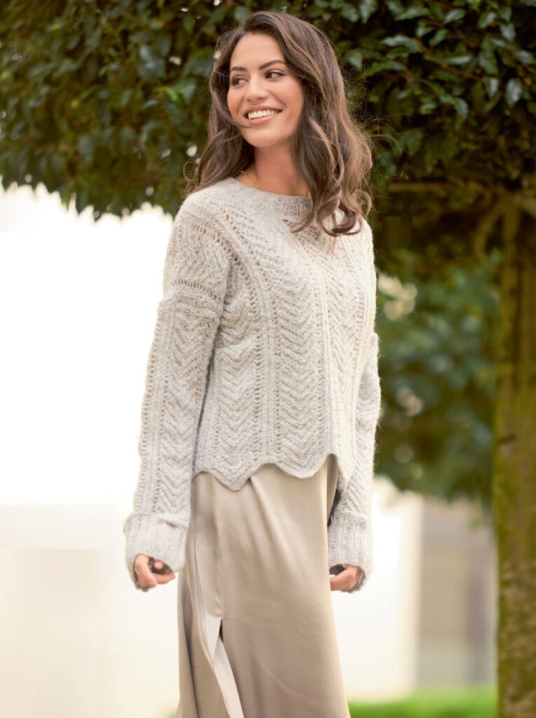 вязаный пуловер