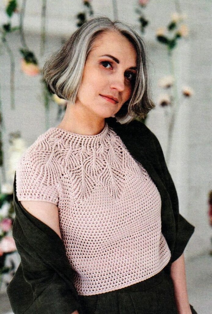 вязаный топ