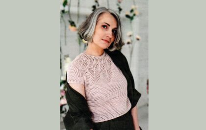 вязаный топ