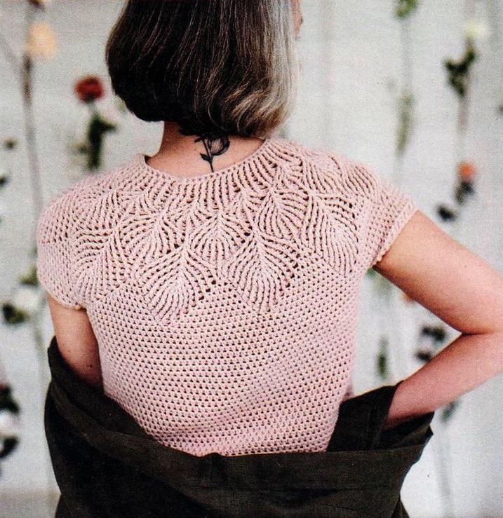 вязаный топ