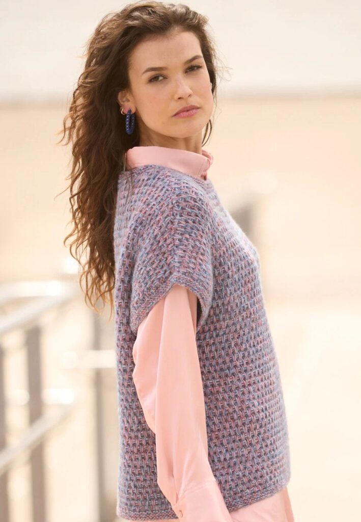 вязаный жилет