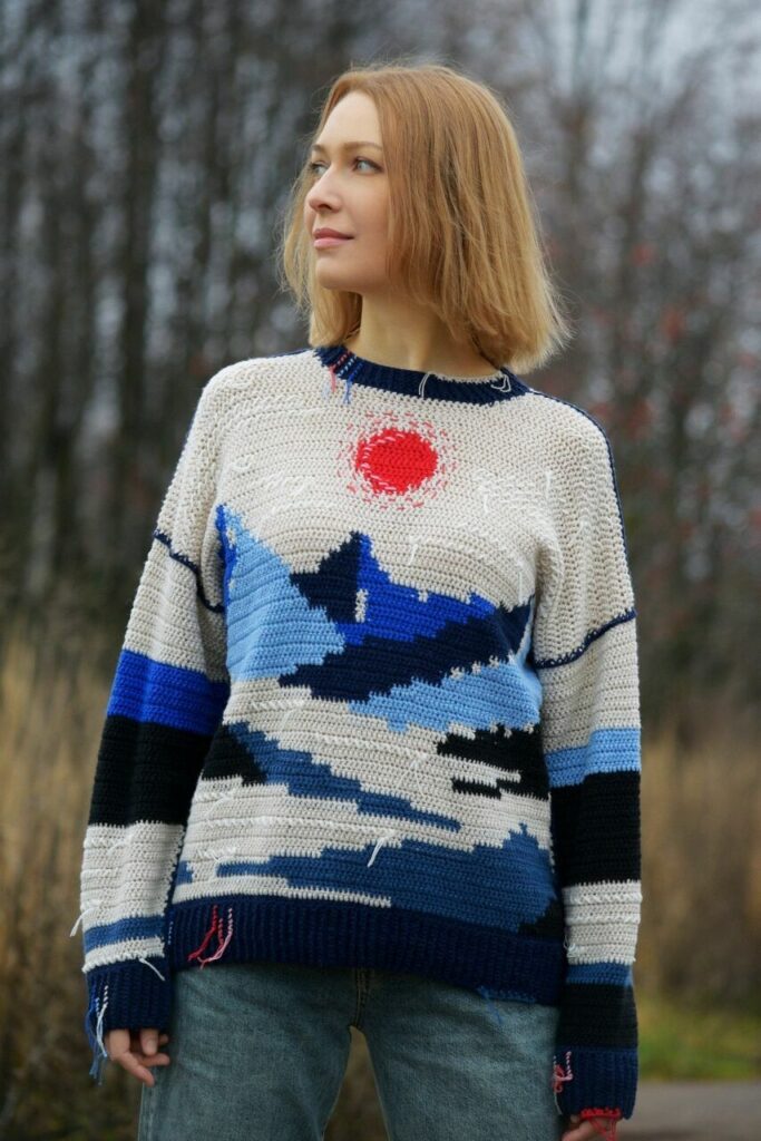 вязаный пуловер