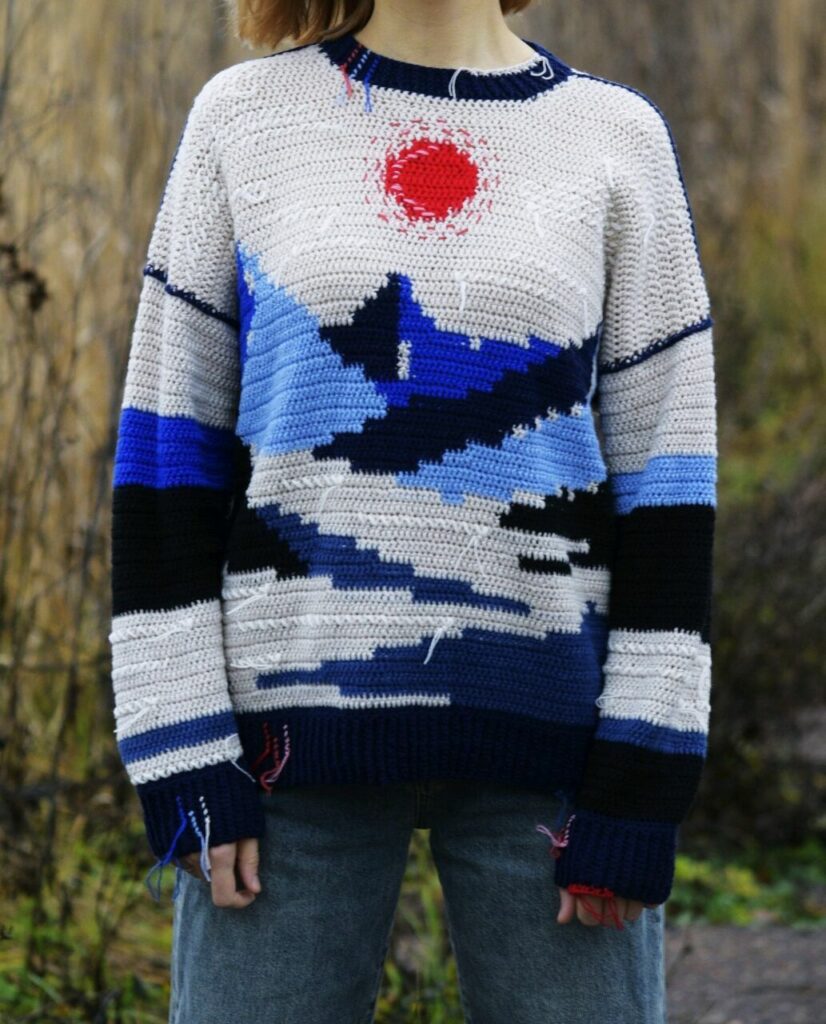 вязаный пуловер