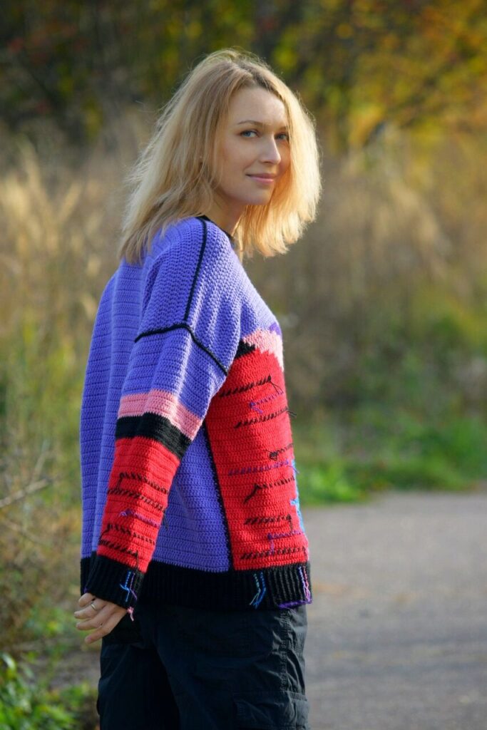 вязаный пуловер