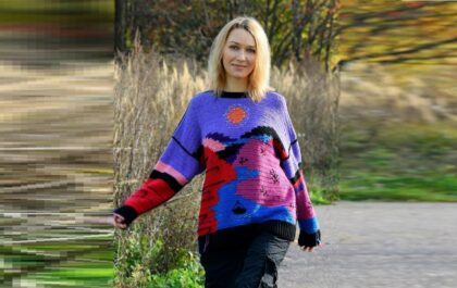 вязаный пуловер